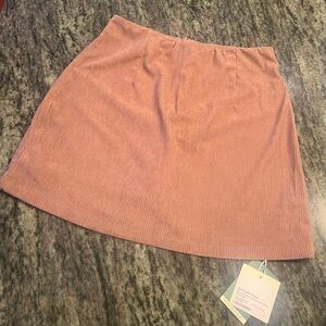 HALARA Corduroy Mini Skort in Acorn size medium (longer length)
